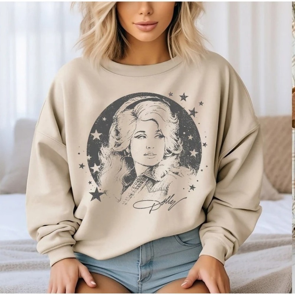 Retro Dolly Parton Country Music Sweatshirt Dolly Parton Graphic Sweatshirt 1